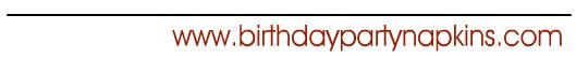 Birthday Party Napkin